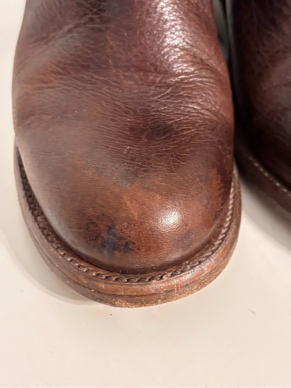 Bed Stu Cobbler Series Ankle Booties Womens Size 8 Brown Leather Wedge Western
